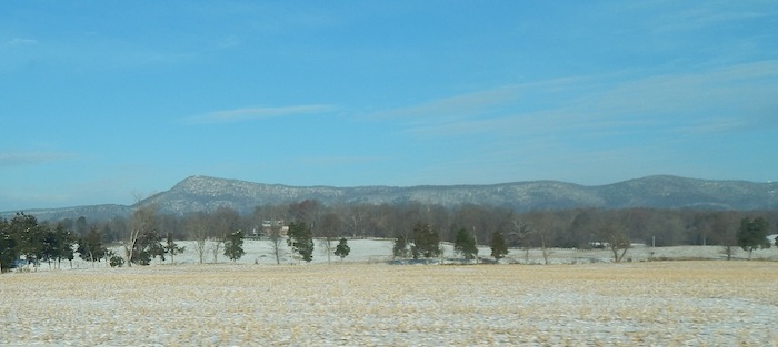 The ride out was quite a bit different than usual, snow covered the usual scenery. It was a beautiful sight to see!